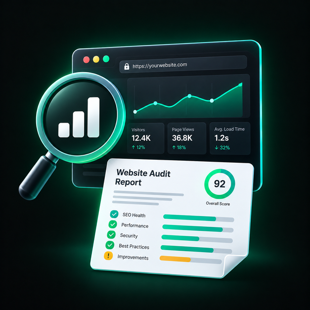 Website analysis visual